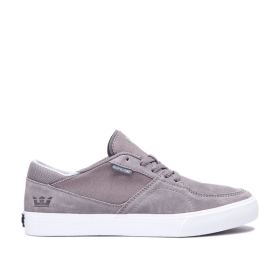 Tenis Bajos Supra MELROSE Mujer Gris/Blancas (MX-79721)